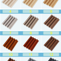 Eco-wood bamboo fiber grating PVC background wall